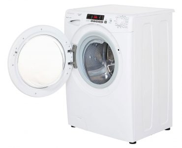 Candy GVS168D3 showing the drum of the washing machine