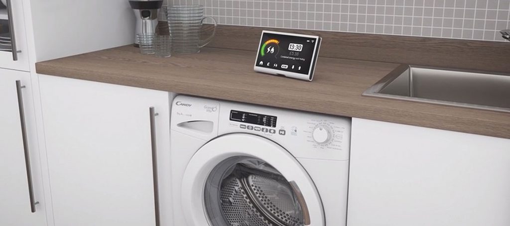 Candy Grand OVita GVS168D3 8Kg Washing Machine in Kitchen
