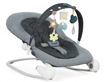 Close-up-Chicco-Hoopla-Bouncer-in-dark-grey-with-insert review